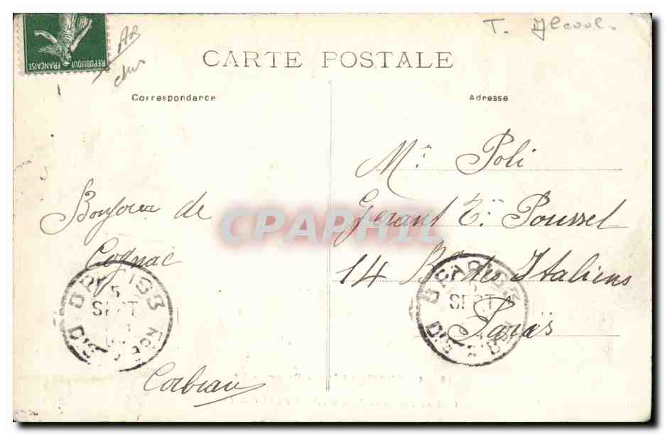 CPA Vin Vendanges Cognac Chateau Francois 1er Ancienne salle des gardes Chai de depart MM Otard Dupuy  — Rückseite