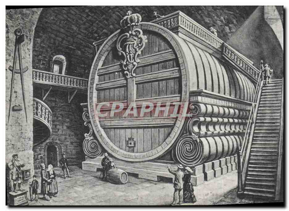 CPA Vin Vendanges Heidelberg Das grosse Fass