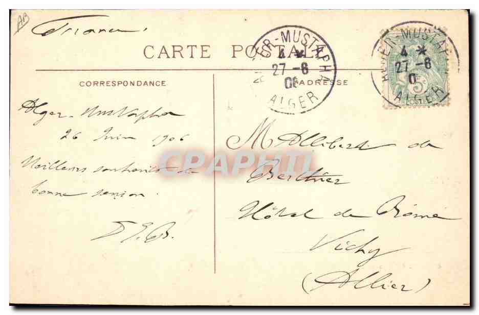 CPA Vin Vendanges Excursion en pays de Sauternes par les membres de la societe VEM le 15 septembre 1905 — Rückseite