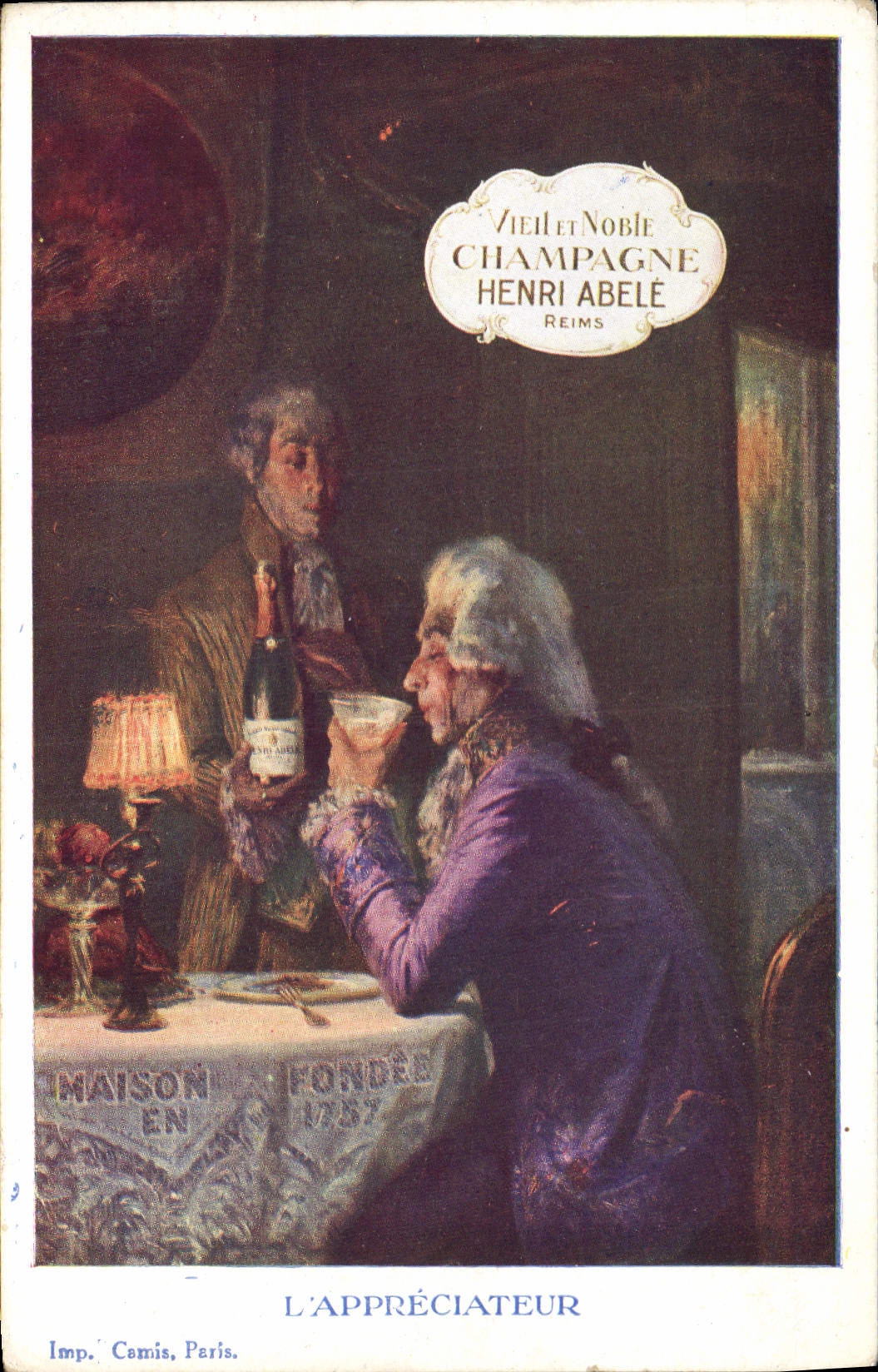 L'APPRÉCIATEUR — Henri Abele, Reims — Imp. Camis, Paris