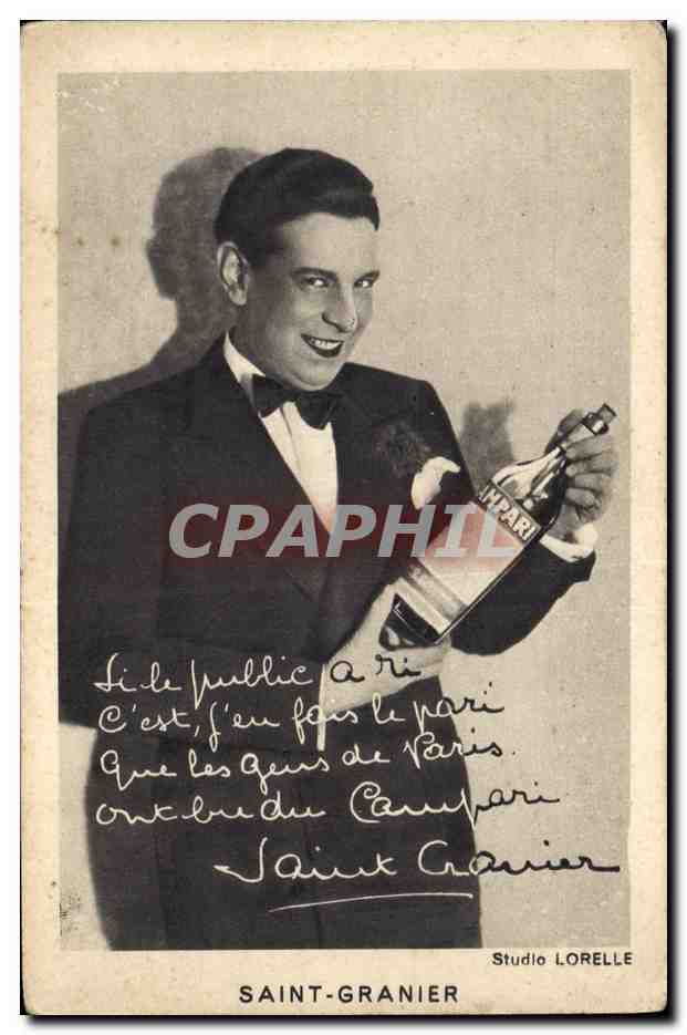 CPA Publicite Saint Granier David Campari Paris 