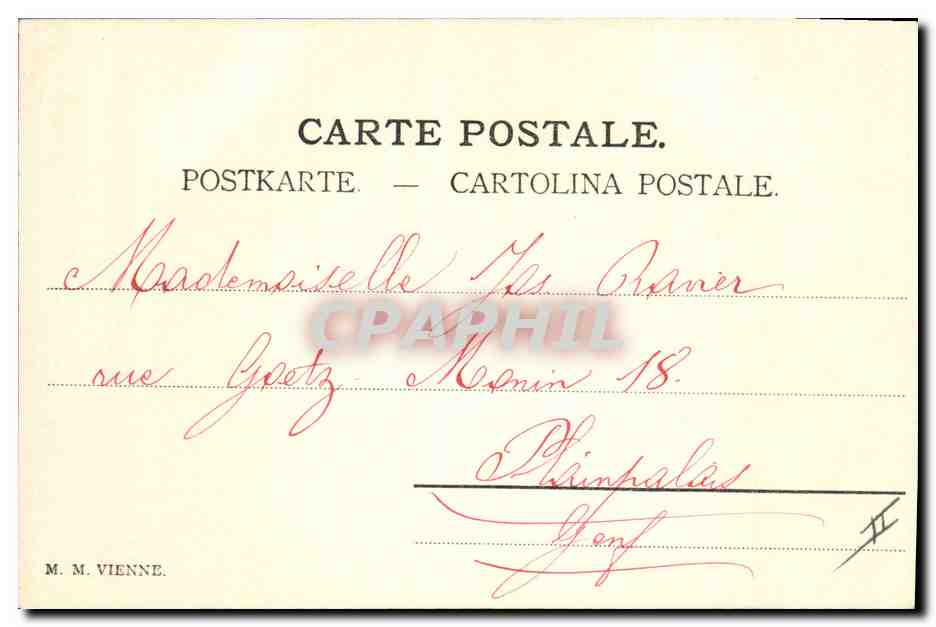 CPA Fantaisie Enfants Papillons  — Rückseite