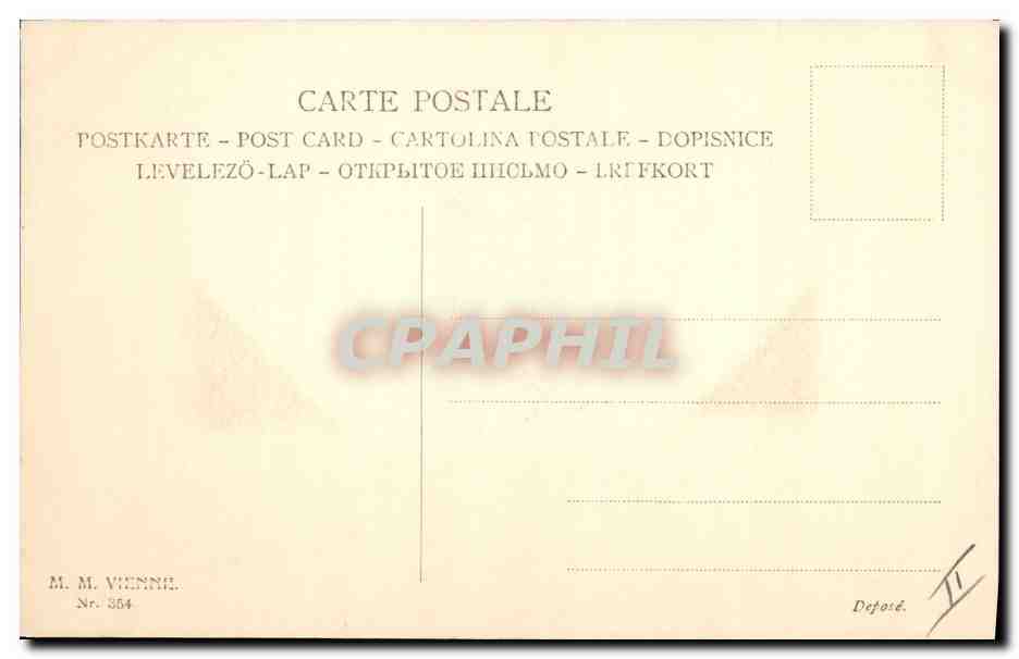 Deux enfants avec des agneaux — scène pastorale — M. M. Vienne, n° 354 — Reverso