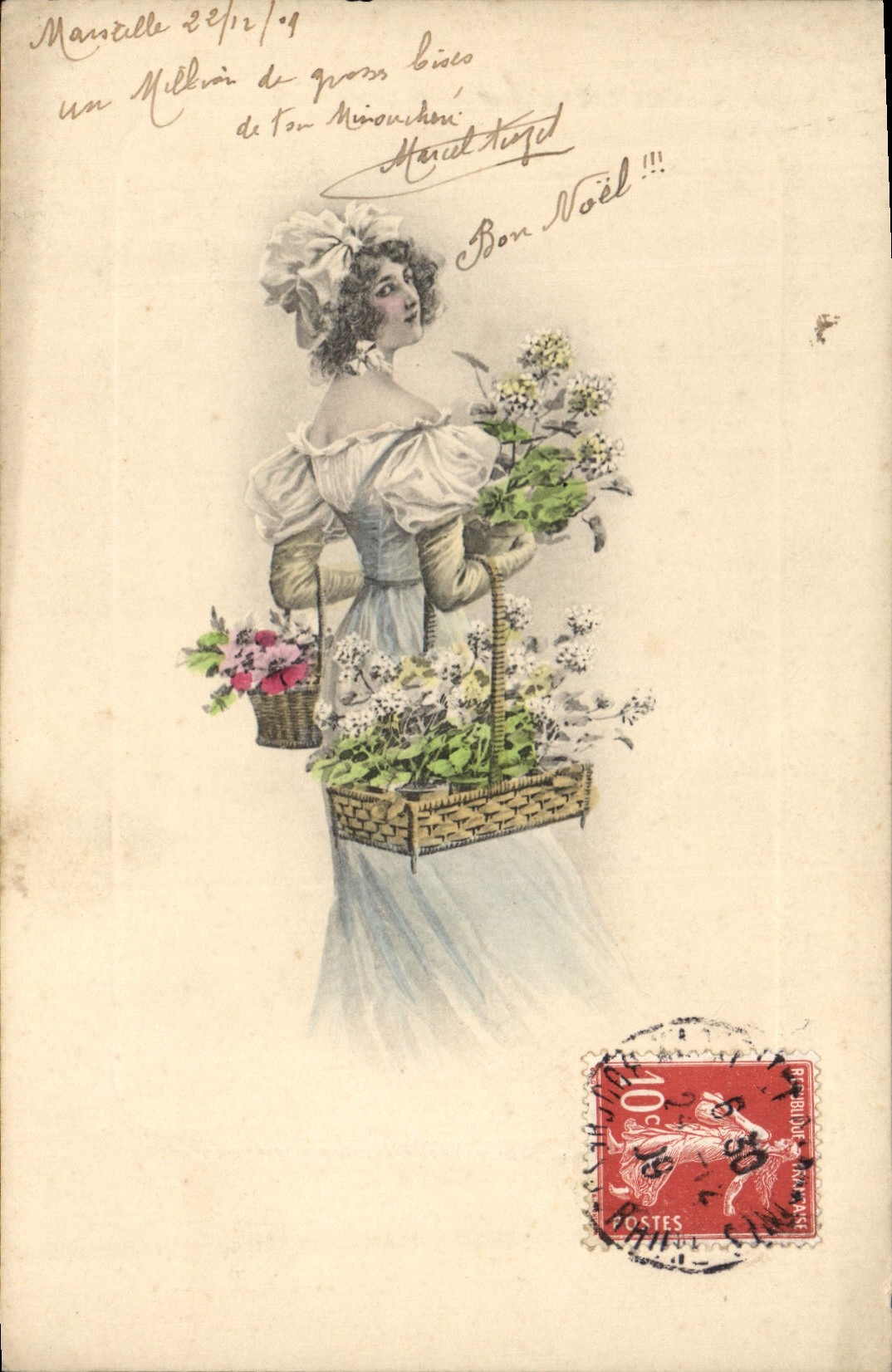 CPA Fantaisie Femme 