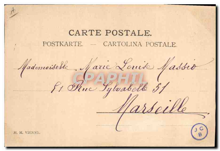 Portrait de Madelon — Éditeur M. M. Vienne, n° 51 — Rückseite