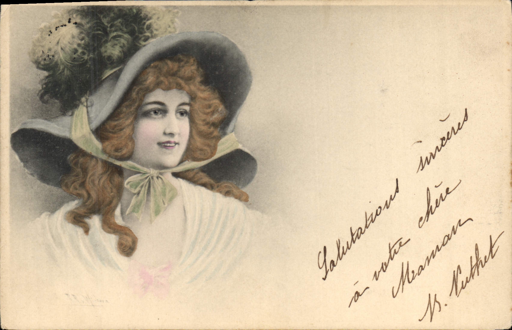 CPA Fantaisie Femme 