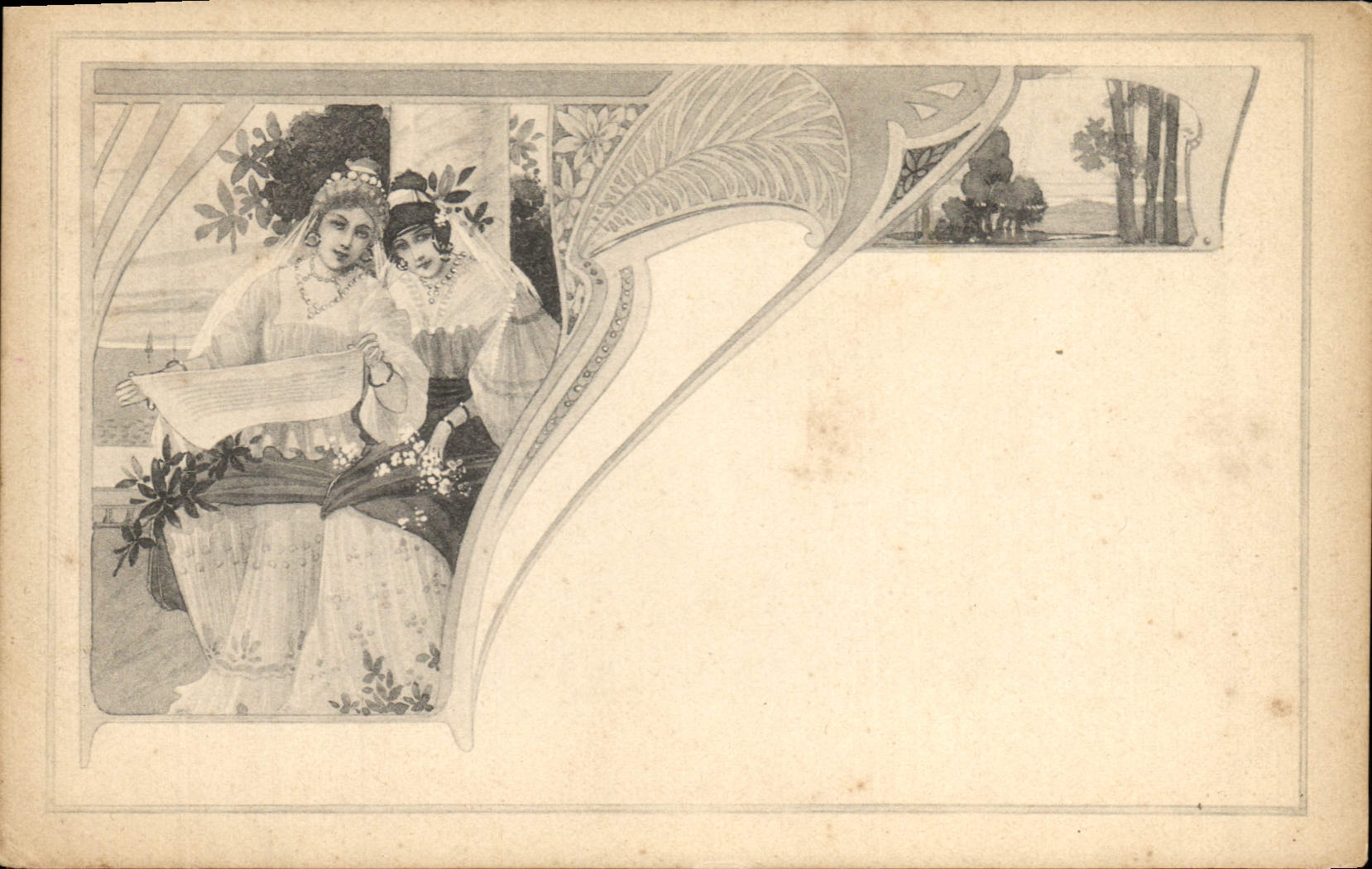 CPA Fantaisie Femme 