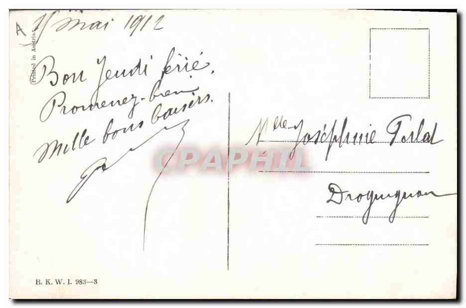 CPA Fantaisie Enfant Chien Chiot  — Rückseite