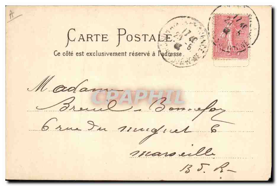 CPA Fantaisie Communion Enfant  — Rückseite