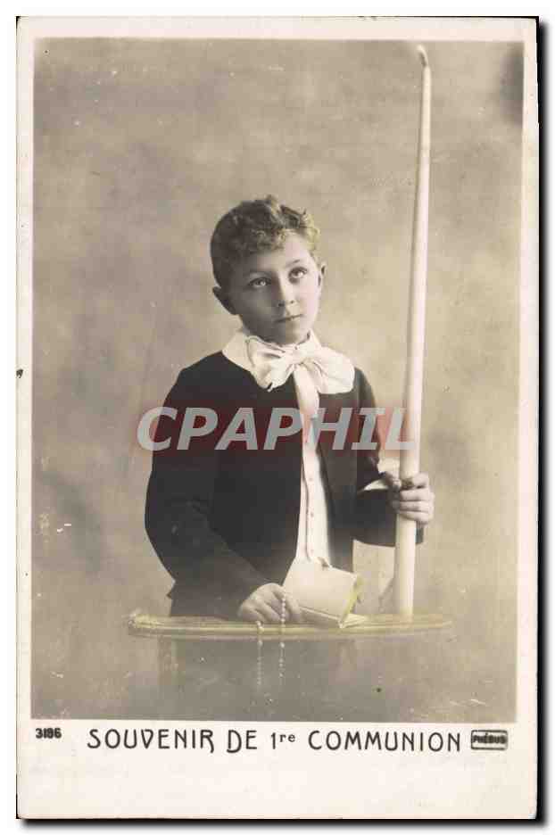 CPA Fantaisie Communion Enfant 