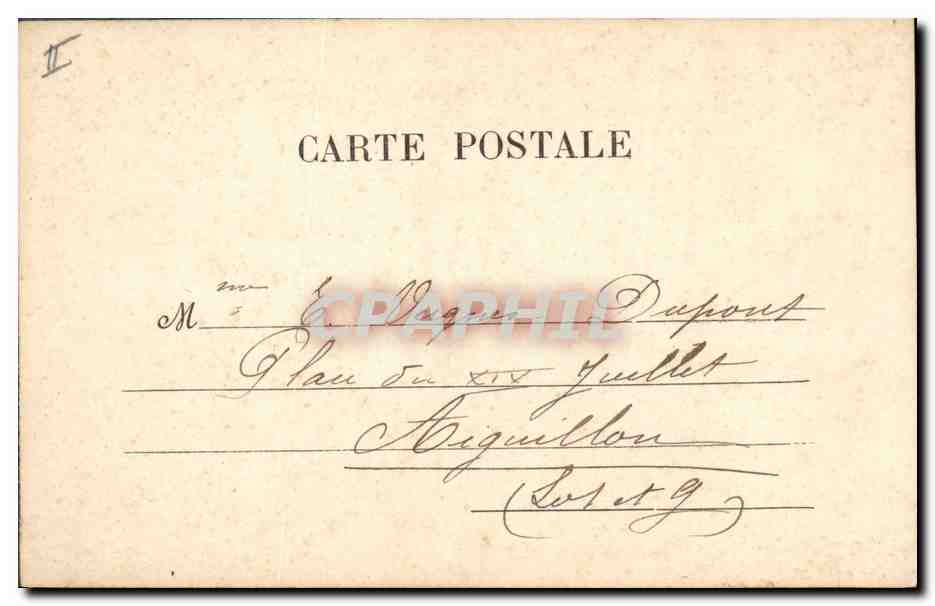 CPA Fantaisie Communion Enfant  — Rückseite