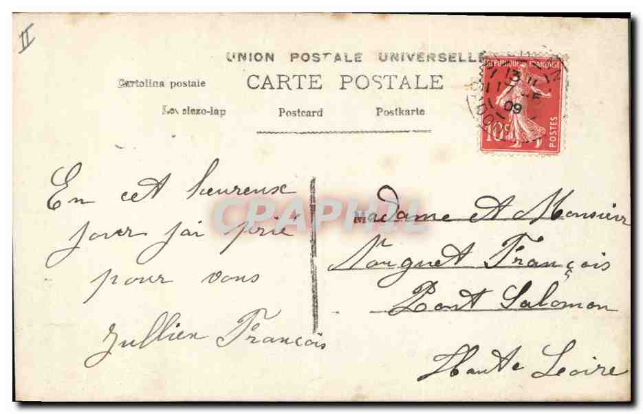 CPA Fantaisie Communion Enfant  — Rückseite