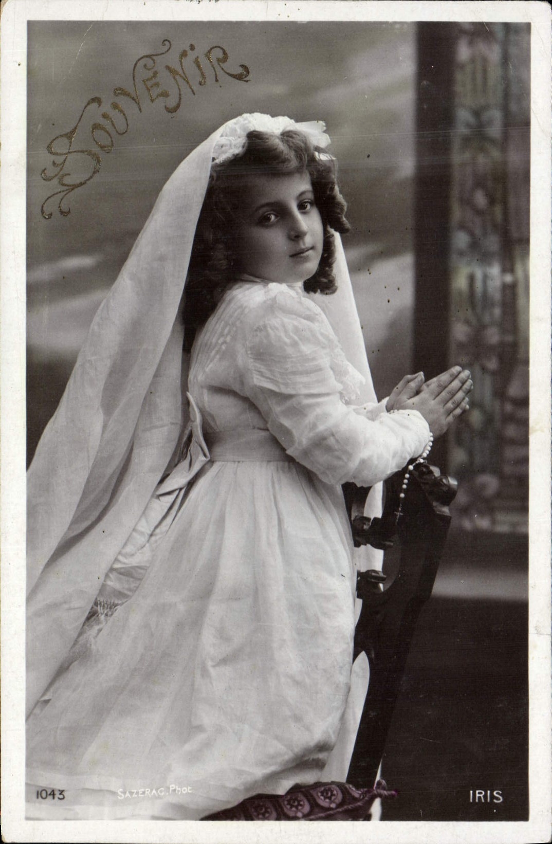 CPA Fantaisie Communion Enfant 
