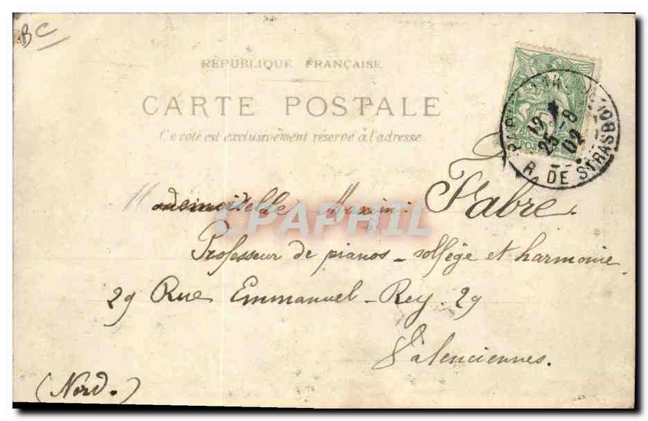 CPA Fantaisie Illustrateur Carte transparente Paris La Gare d'Orleans Quai d'Orsay — Verso