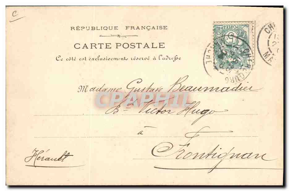 Morsze morskie (naturalna kolorystyka) — Dépôt M.D. — Cherbourg — Rewers