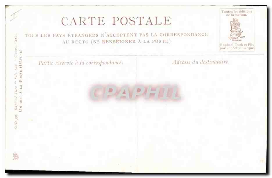 CPA Fantaisie Fleurs  — Rückseite