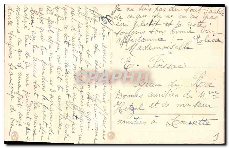 CPA Fantaisie Fleurs  — Verso