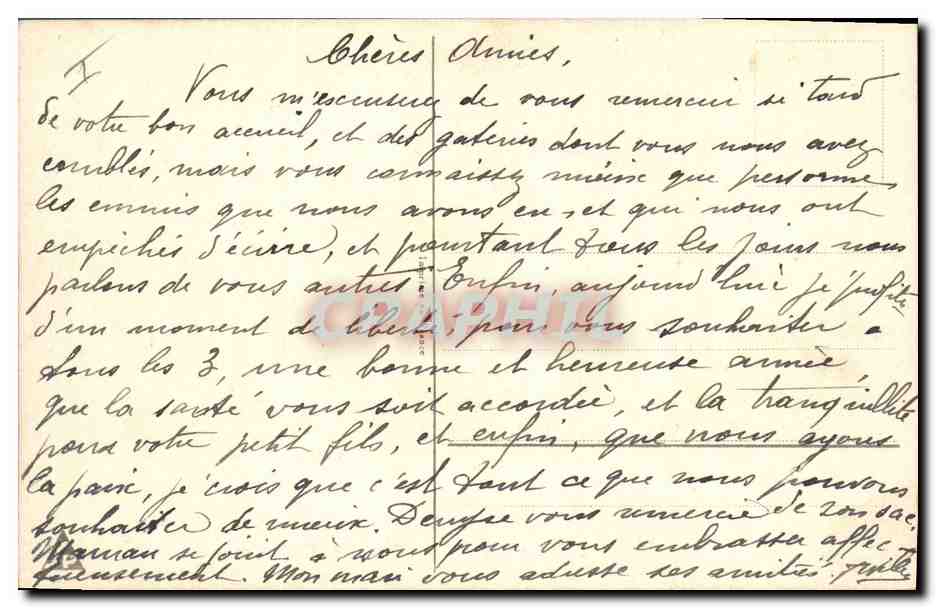 CPA Fantaisie Fleurs  — Rückseite
