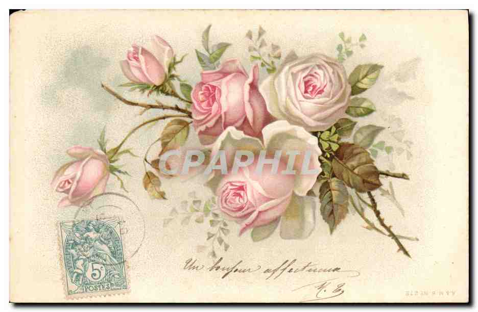 CPA Fantaisie Fleurs 