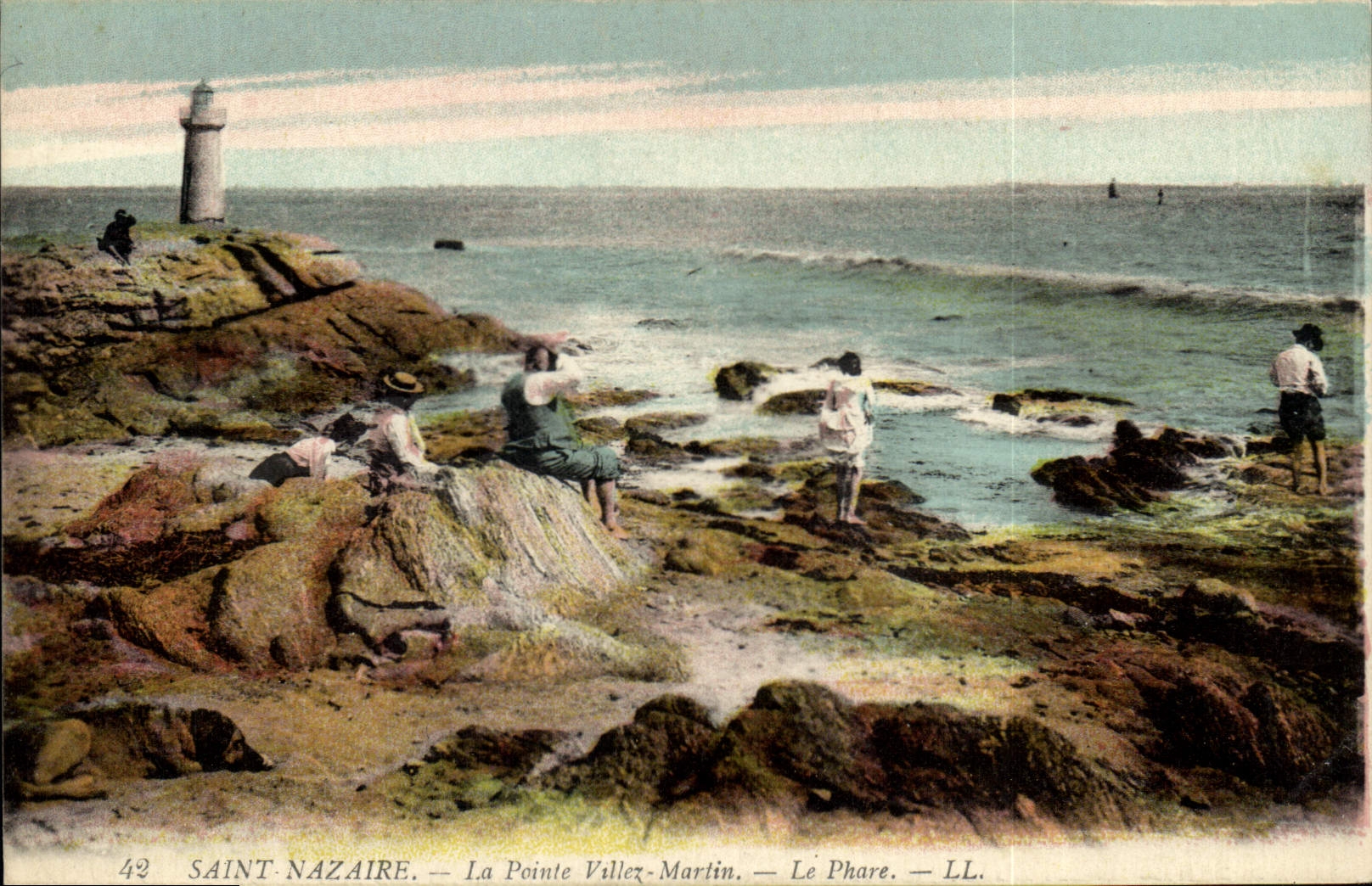 CPA Phare La pointe Villez Martin Saint Nazaire