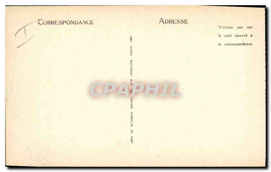 CPA Phare Bayonne La Barre vers le Boucau — Rückseite