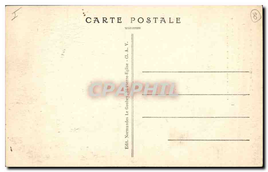 CPA Phare Gatteville Le phare un jour de tempete — Rückseite