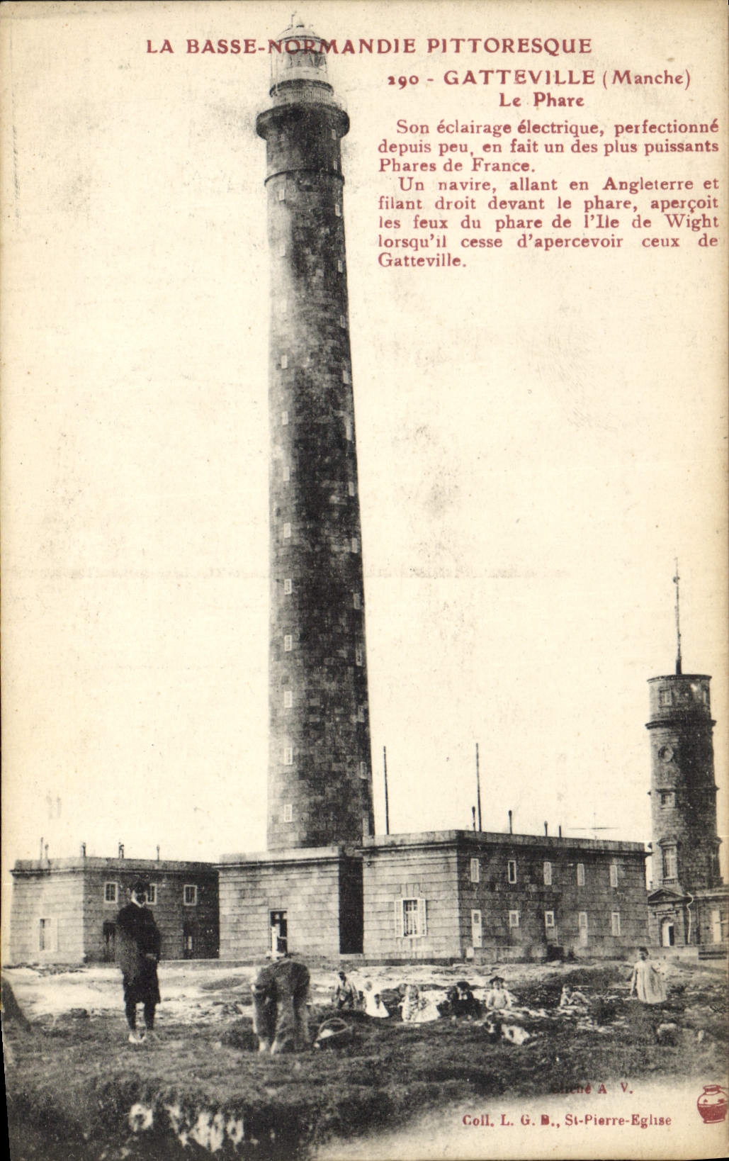 Le Phare de Gatteville — Basse-Normandie — Goll L.G.W., St-Pierre-Eglise