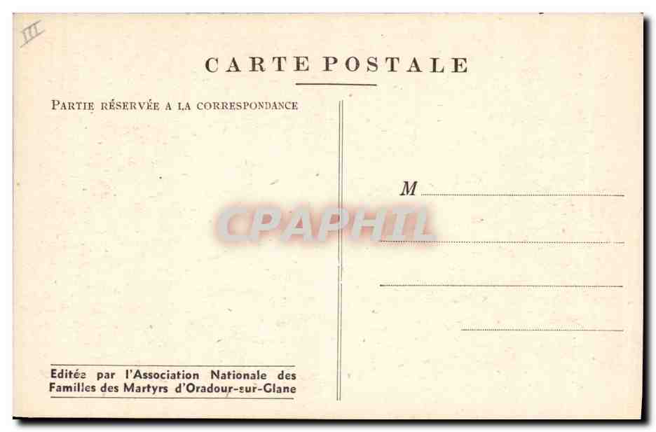 CPM Militaria Oradour sur Glane Interieur de l'eglise Voiture d'enfants — Rückseite