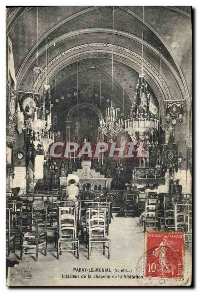 CPA Orgue Paray le Monial Interieur de la chapelle de la Visitation 
