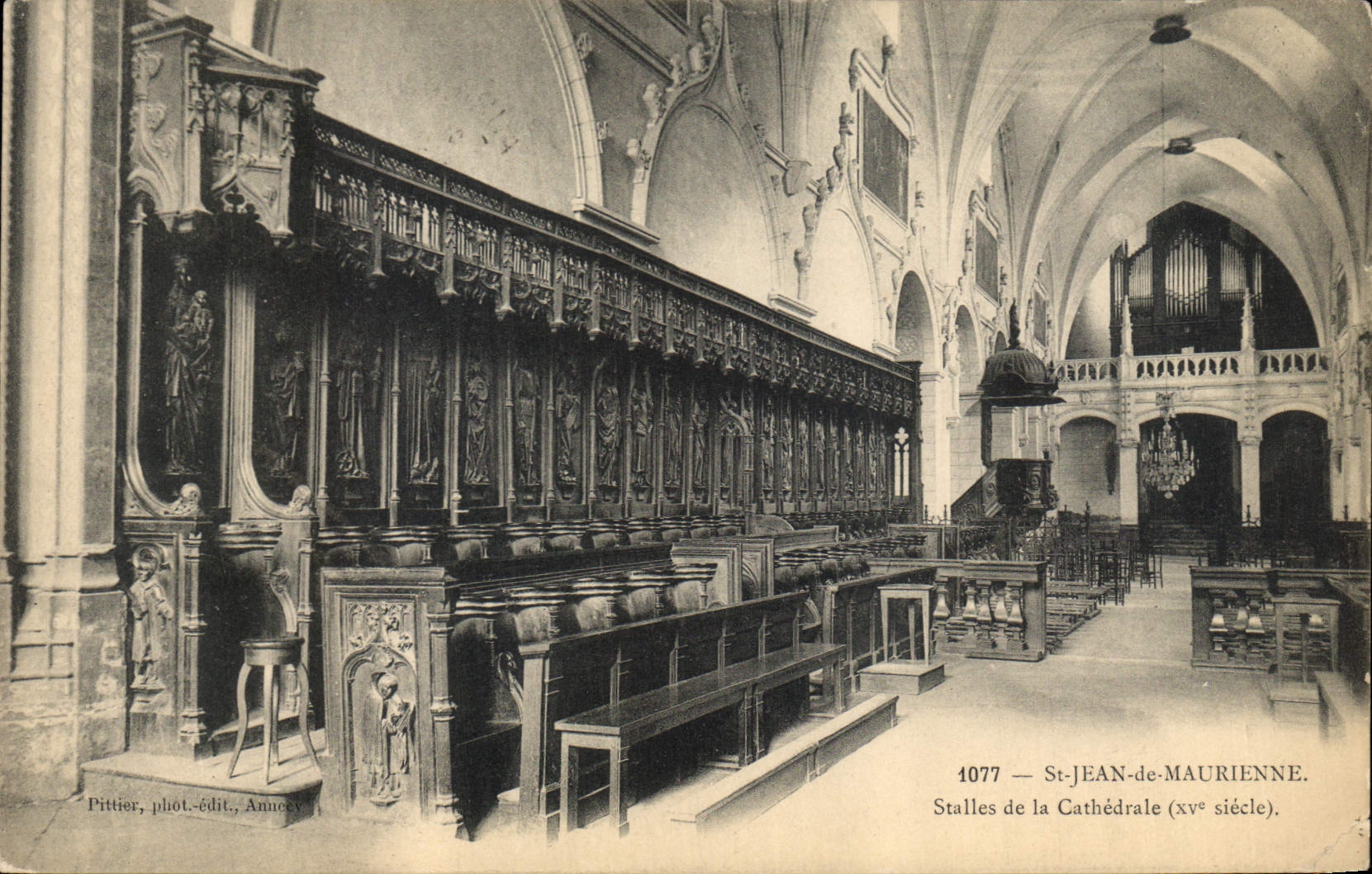CPA Orgue St Jean de Maurienne Stalles de la cathedrale