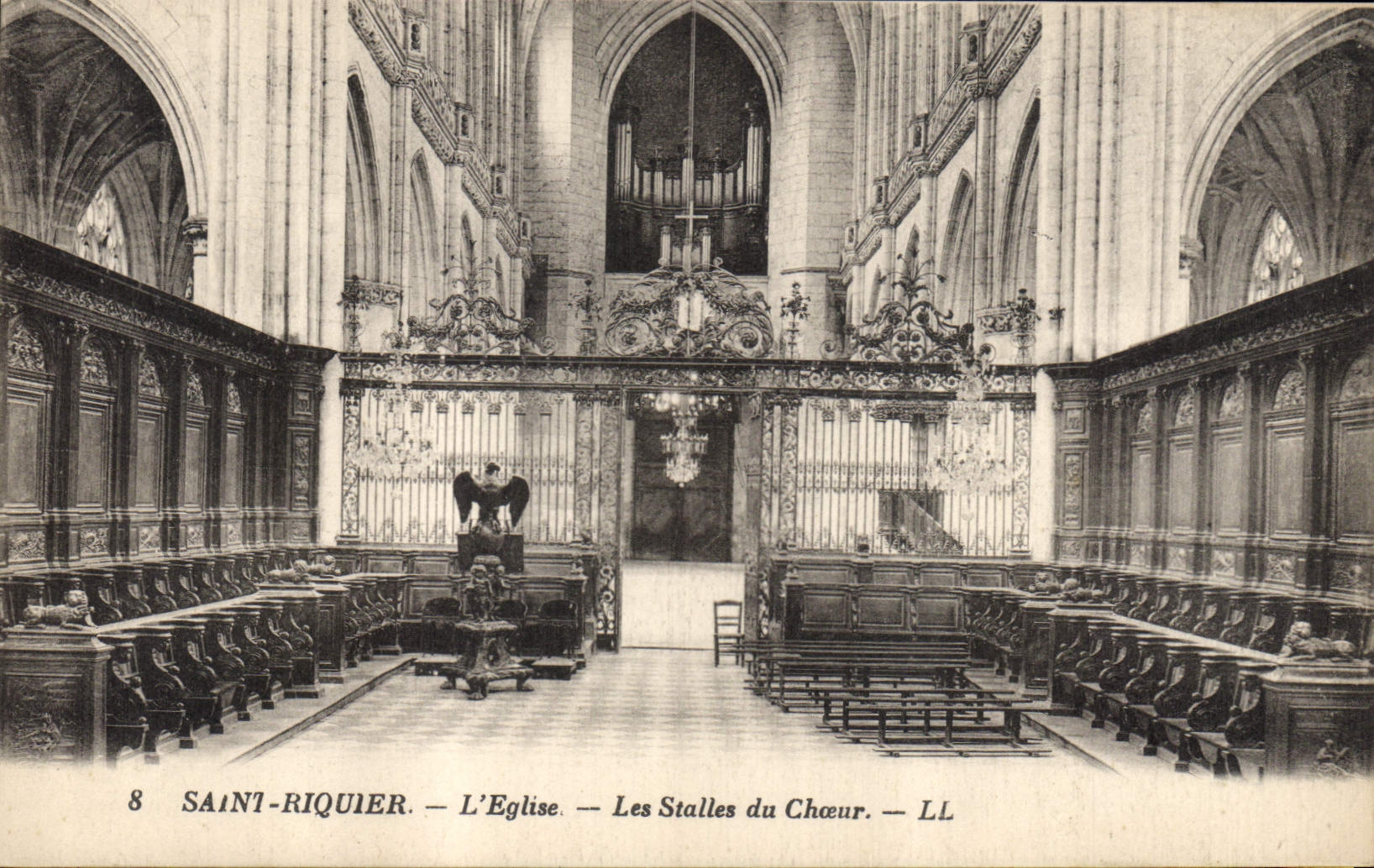 CPA Orgue Saint Riquier L'eglise Les stalles du choeur