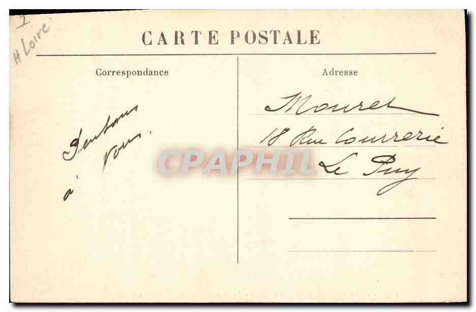 CPA Orgue Eglise abbatiale de la Chaise Dieu Le choeur Stalles Tapisseries Choeur — Rückseite