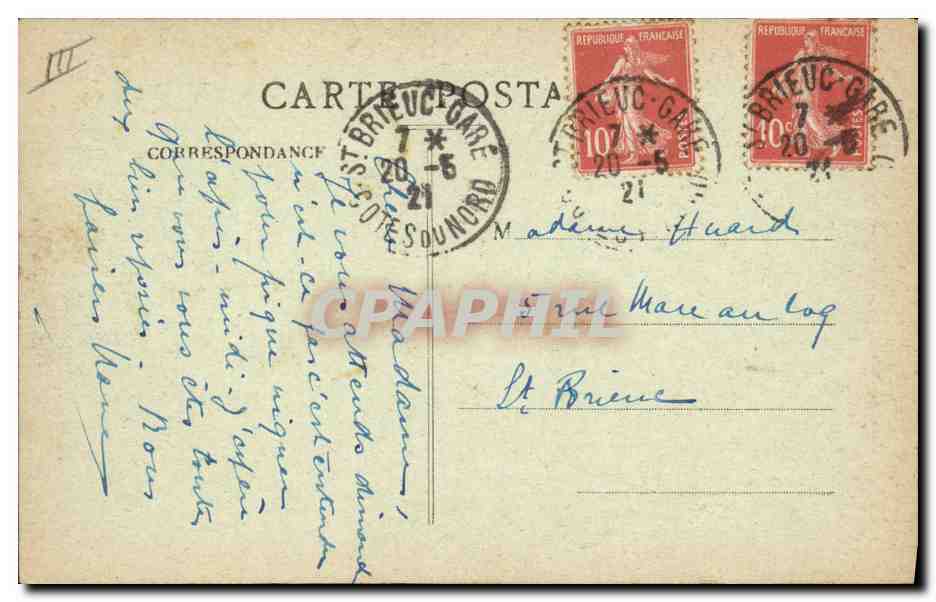 CPA Folklore Bretagne Petit Lorientais — Verso