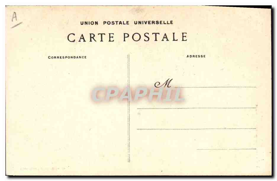CPA Folklore Un gars de Gourin Morbihan — Verso