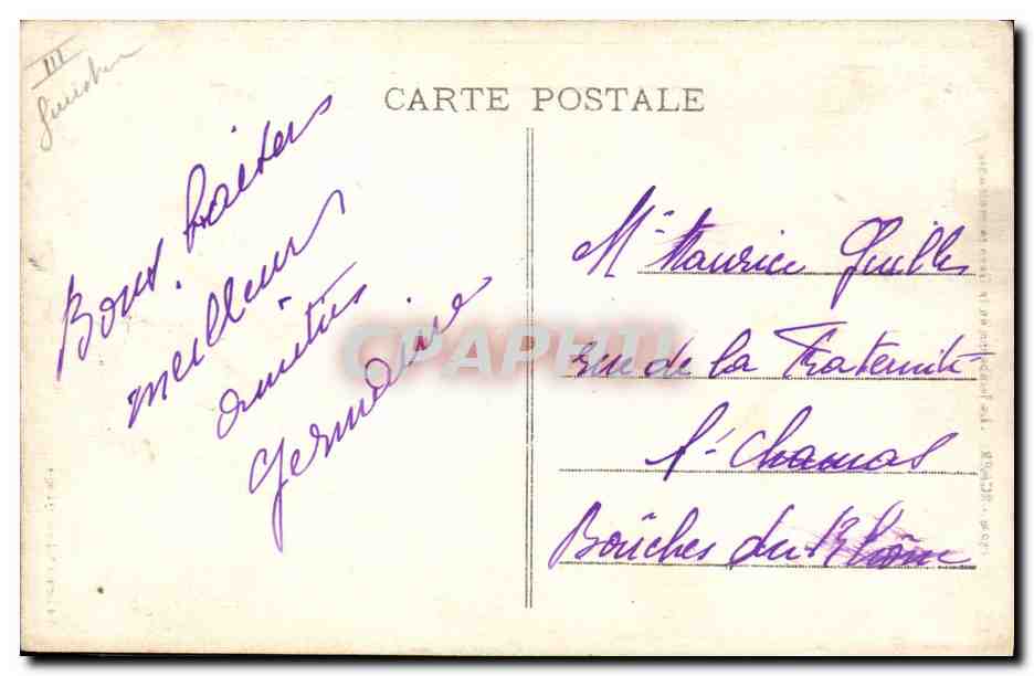 CPA Folklore Scaer Le Jambadao de la Gavotte bretonne — Verso