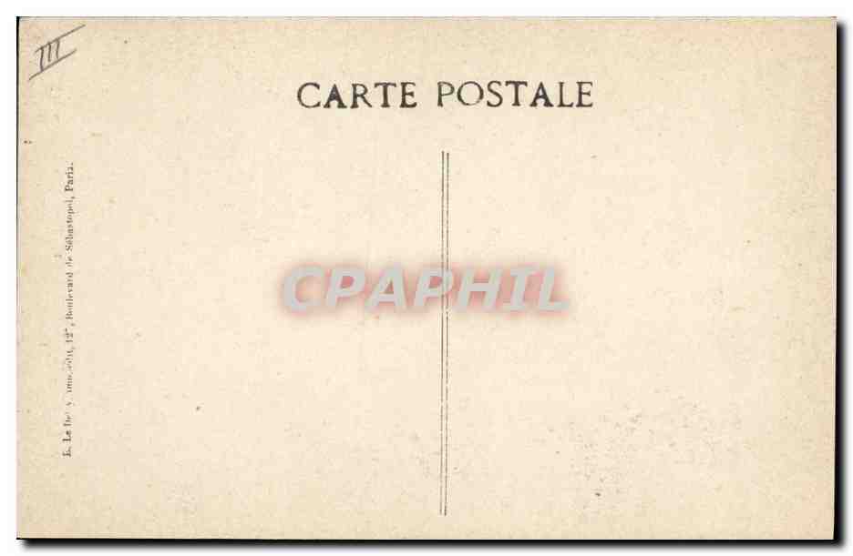 CPA Folklore Femme de langonnet — Verso