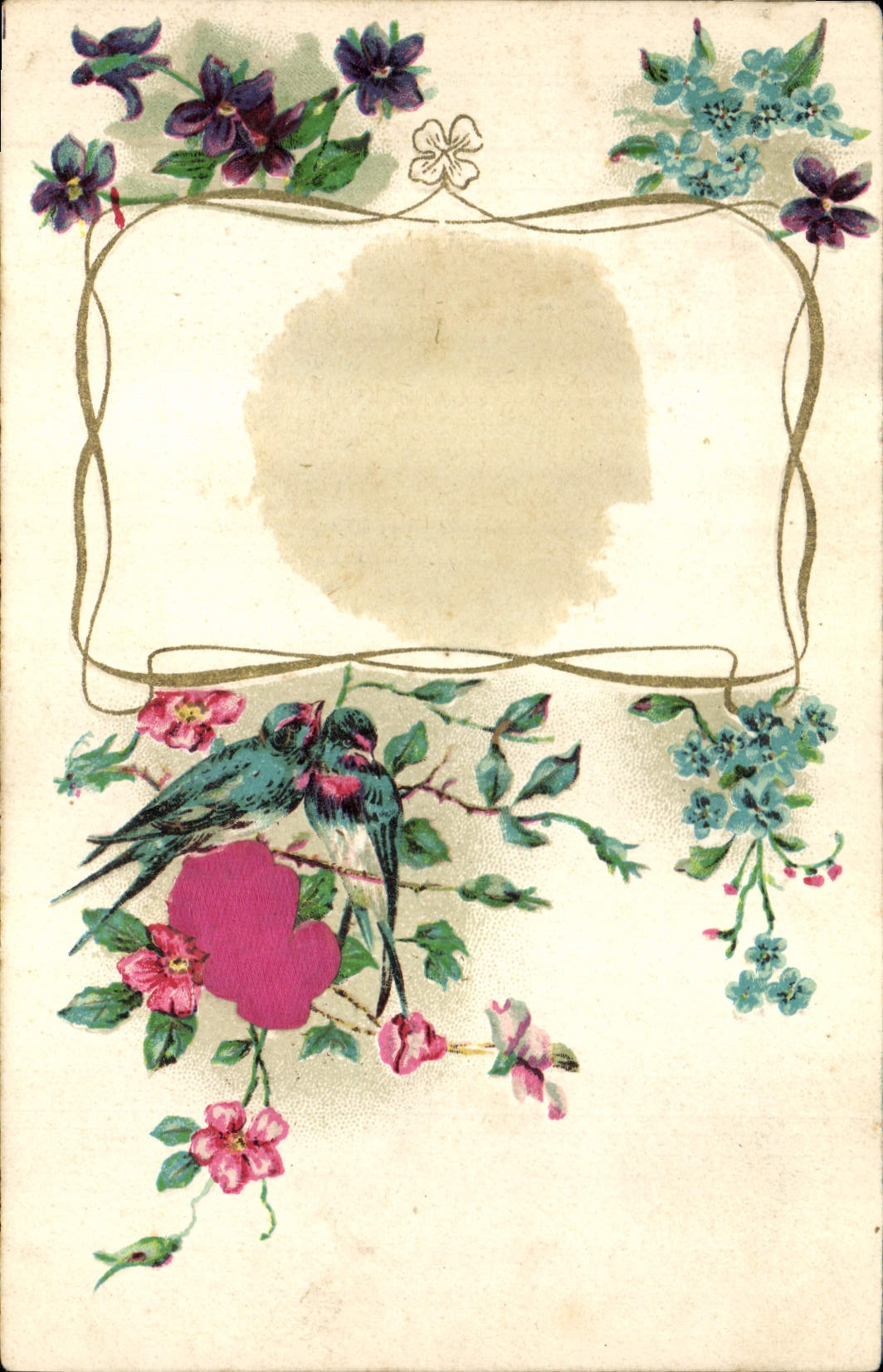 CPA Fantaisie Fleurs 