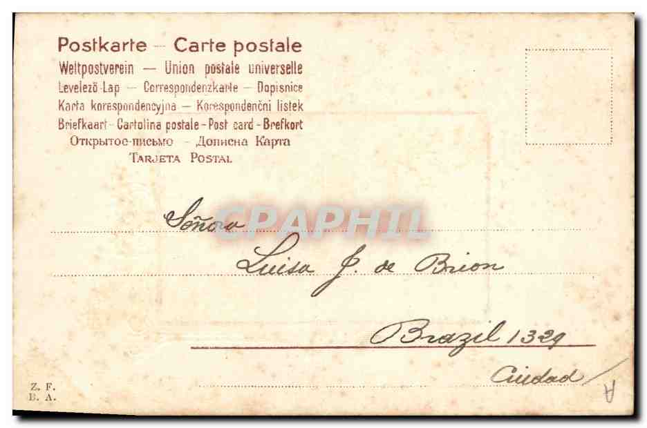 Paysage fluvial — cadre ornemental — éditeur inconnu, n° de série non visible — Rückseite