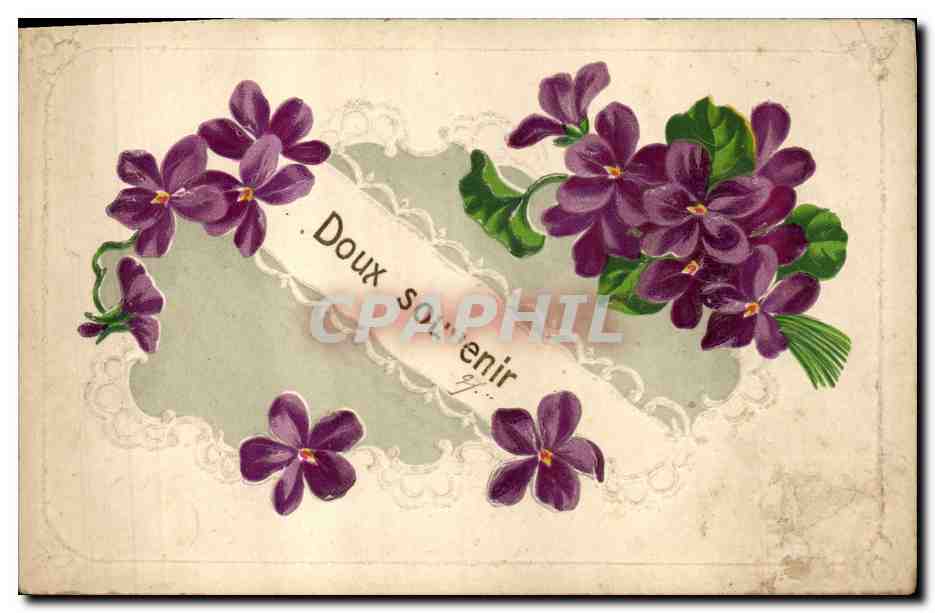 CPA Fantaisie Fleurs 