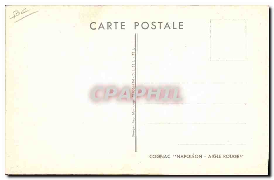 Cognac Brugerolle — Goût Français — éditeur Draguer, n° 721 — Rückseite