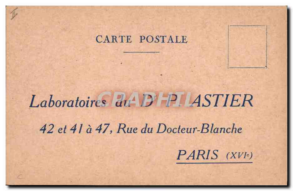 CPA Publicite Bon de reduction de 50% Laboratoire Moderne du praticien Astier Rue du Docteur Blanche Paris 16eme  — Rückseite