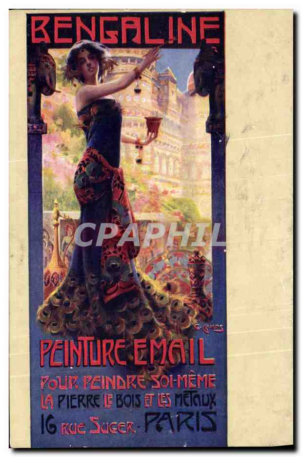 CPA Publicite Bengaline Peinture Email Rue Suhet Parus Pierre Bois Metaux