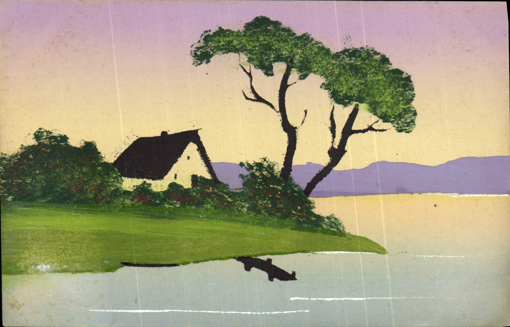Paysage avec maison et arbre — édition CPAPHIL n°24