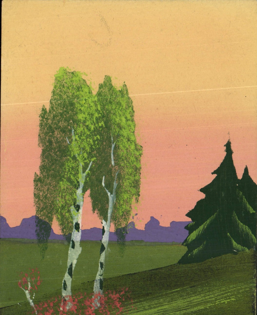 Paysage avec bouleaux — édition CPAPHIL — n° 43
