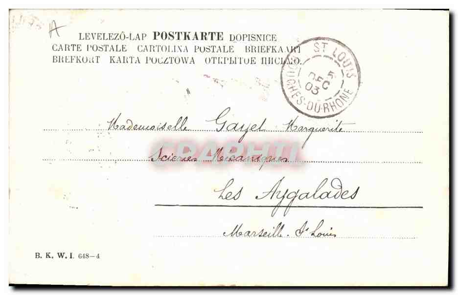 CPA Fantaisie Enfants  — Rückseite