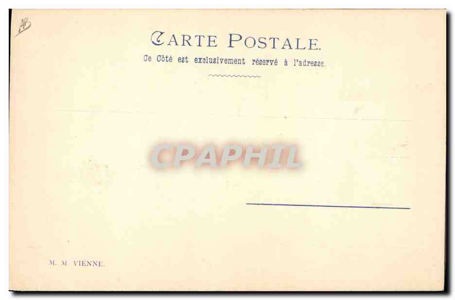 Fille avec moutons sur œuf — édition M. M. Vienne — Back