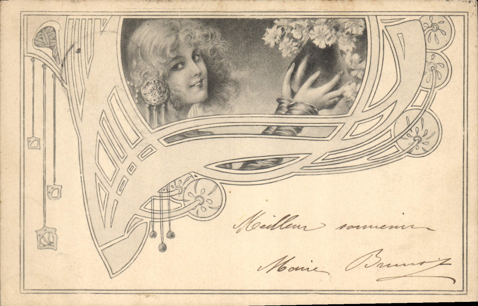 CPA Fantaisie Femme 