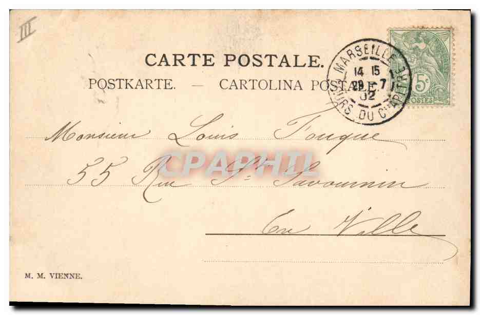 CPA Fantaisie Femme  — Rückseite