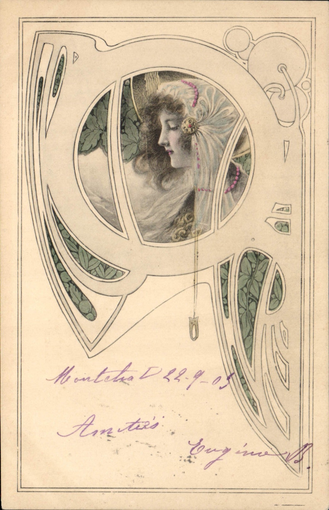 CPA Fantaisie Femme 