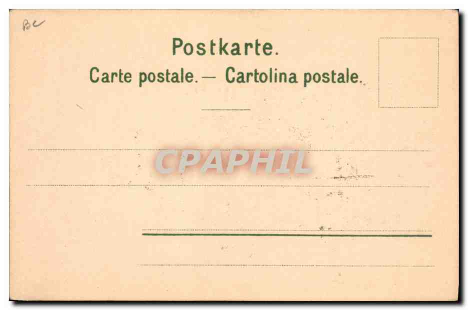 CPA Fantaisie Carte transparente Gruss vom Rheinfall — Rückseite